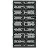 vidaXL Brama ogrodowa Czarny 85 x 175 cm Stal Malowana Proszkowo