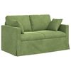 vidaXL Sofa 2 pcs Jasnozielony