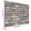 vidaXL Panele ścienne 10 pcs ciemnoszary 100 x 50 cm Pianka EPS