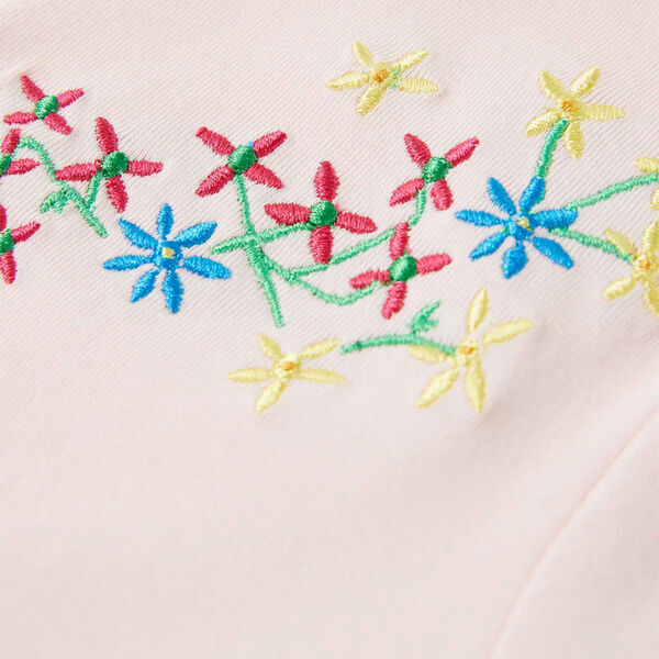 Koszulka dziecięca z krótkimi rękawami, delikatny róż, 92