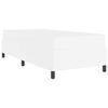 vidaXL Ramka ł&oacute;żka z materacem Biały 80 x 200 cm tkanina