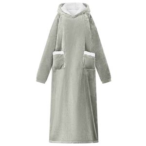 vidaXL Bluza-koc Szary M Fleece i Flanela