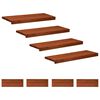 vidaXL Nakładki na schody 8 szt. 80 x 25 x 2 cm brązowy Drewno bukowe