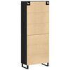 vidaXL Highboard 2 pcs Czarny dąb 69,5 x 34 x 180 cm