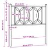 vidaXL Metalowe wymienne wezgłowie, białe, 75 cm