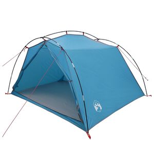 vidaXL Namiot tunelowy 4-osobowy niebieski Polyester 185T z powłoką PU