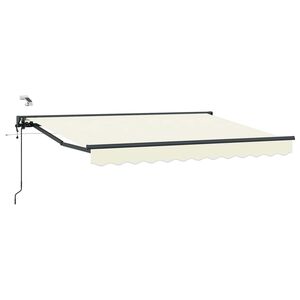 vidaXL Elektryczna Rozkładana Markiza Kremowy 2,5 x 2 m
