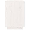 vidaXL Szafka nocna, biała, 40x35x50 cm, lite drewno sosnowe