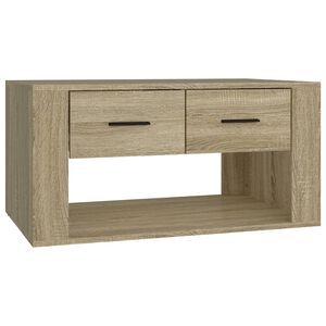 vidaXL Stolik kawowy, dąb sonoma 80x50x40 cm, materiał drewnopochodny