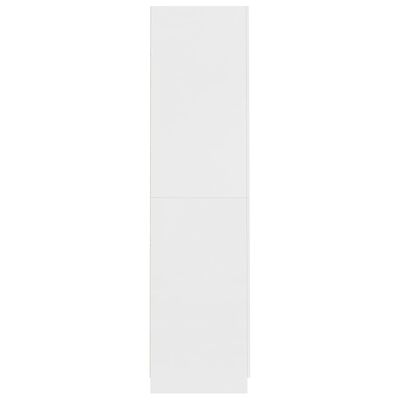 vidaXL Szafa, biała, 90x52x200 cm, materiał drewnopochodny