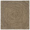 vidaXL Dywan strefowy Naturalny i czarny 160 x 160 cm Juta