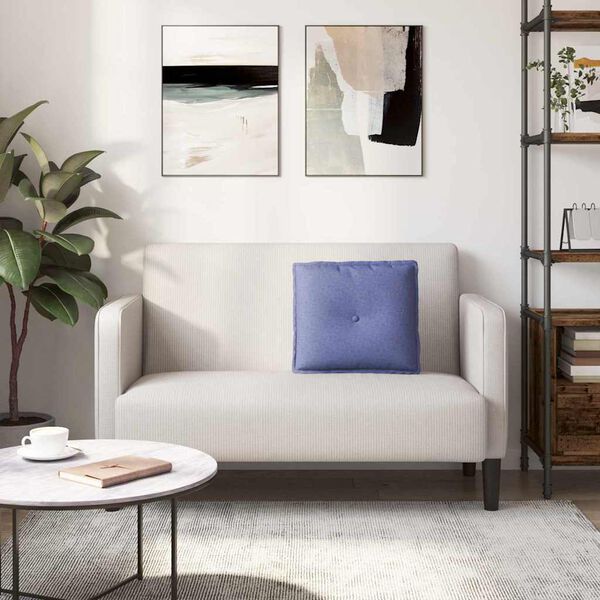 vidaXL Poduszka na plecy Niebieski dżins 50 x 19 x 45 cm tkanina