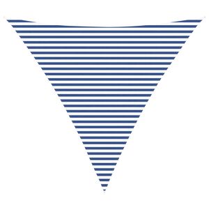 vidaXL Żagiel przeciwsłoneczny Niebieski i biały 5 x 5 x 5 m