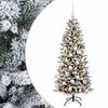 vidaXL Sztuczna choinka z bombką 150 cm 150 LED Ciepła biel PVC i PE