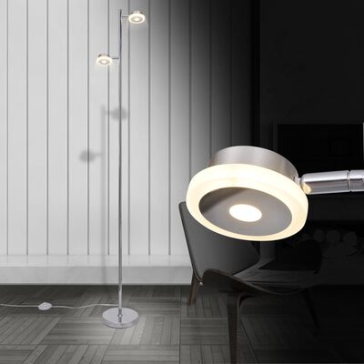 Lampa podłogowa z 2 wbudowanymi żarówkami LED 5 W, regulowana