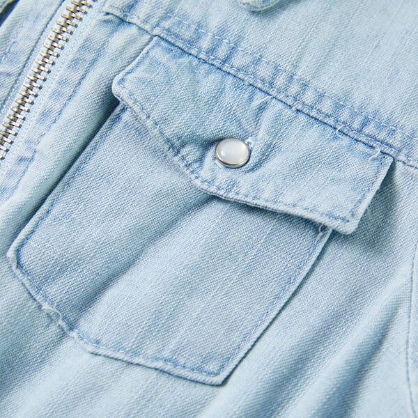 Kombinezon dziecięcy z kr&oacute;tkimi rękawami, jasnoniebieski, 128