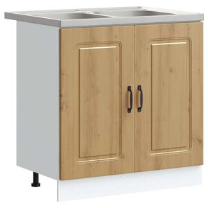 vidaXL Szafka kuchenna Kalmar Dąb rzemieślniczy 80 x 46 x 81,5 cm