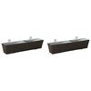 vidaXL Balustrada 2 szt. 80 x 17 x 17 cm Metal