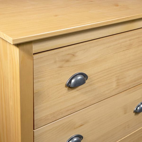 vidaXL Komoda Hill z 4 szufladami, 79x40x110 cm, lita sosna