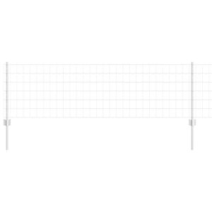 vidaXL Ogrodzenie Euro z słupkiem 50 x 0,6 m Stal ocynkowana srebrny