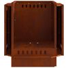 vidaXL Bezdymny kominek ogrodowy Brązowy 48 x 48 x 51 cm