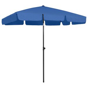 vidaXL Parasol plażowy, niebieski, 200x125 cm