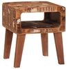 vidaXL Stolik końcowy Brązowy 40 x 32 x 46 cm Lite Drewno Recyklingowe