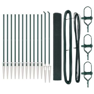 vidaXL Słupek ogrodzeniowy. Zielony 25 x 1,4 m (siatka 25 x 25 mm)