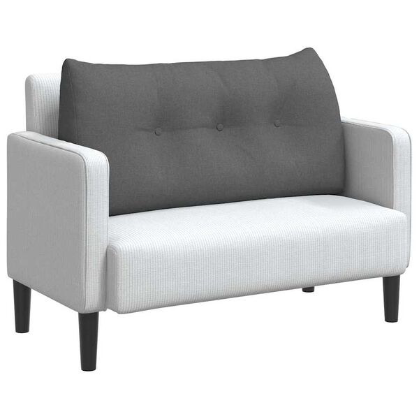 vidaXL Poduszka na plecy Ciemnoszary 100 x 24 x 50 cm tkanina