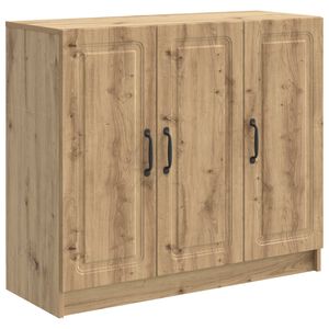 vidaXL Bufet Dąb artisan 89 x 34,5 x 77 cm Drewno inżynieryjne