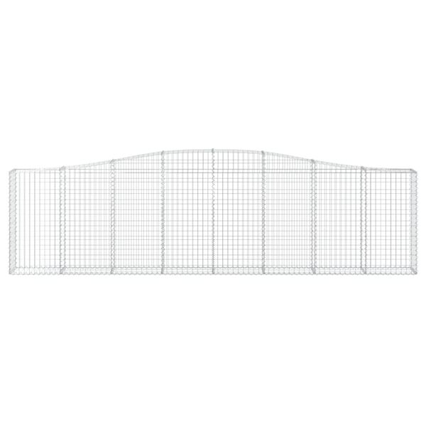 vidaXL Łukowaty kosz gabionowy, 400x30x100/120cm, galwanizowane żelazo