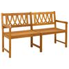 vidaXL Ławka ogrodowa 2 -osobowy 150 x 56 x 90 cm Lite Drewno Akacji
