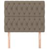 vidaXL Zagł&oacute;wek taupe 100x7x118/128 cm tkanina
