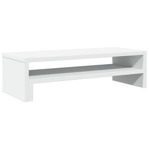 vidaXL Podstawka pod monitor, biała, 54x22x15 cm