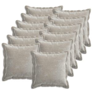 vidaXL Poszewka na poduszkę 12 pcs HOUTEN jasnoszary 50 x 50 cm