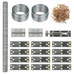 vidaXL Klatka dla drobiu, 6x1,5x1,5 m, stal