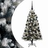 vidaXL Sztuczna choinka na zawiasach z bombkami 120 cm 150 LED