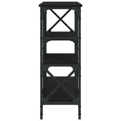 vidaXL Stolik konsolowy, czarny, 150x29x76,5 cm