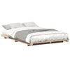 vidaXL Ramka ł&oacute;żka Brązowy 135 x 190 cm Lite drewno sosnowe