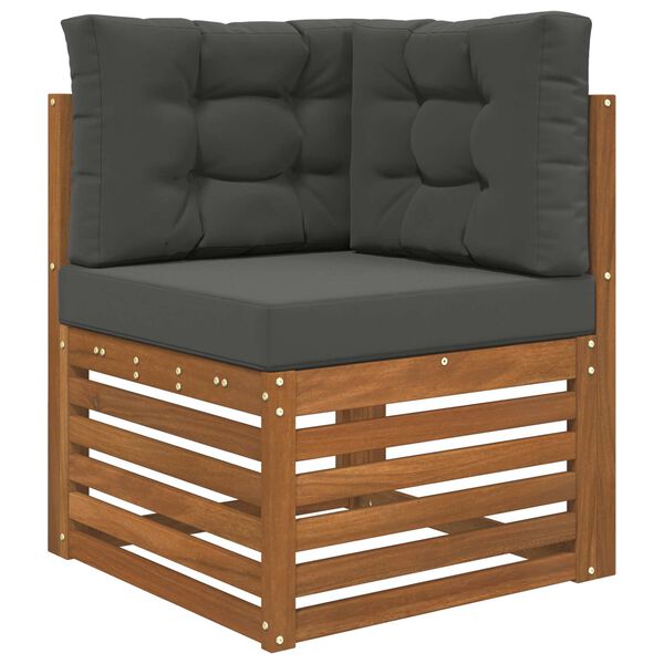 vidaXL Poduszka do sofy na zewnątrz 3 pcs Antracyt Poliester