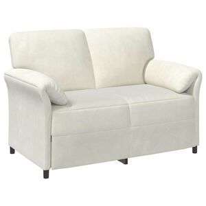 vidaXL Sofa dwuosobowa kremowy 138 x 83 x 95 cm Welur