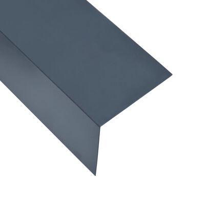 vidaXL Kątowniki, 5 szt., aluminiowe, antracytowe, 170 cm, 100x100 mm