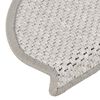 vidaXL Maty na schody samoprzylepne Sisal-Look 30 szt. 65x21x4 cm