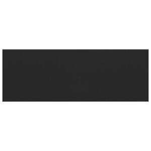 vidaXL Parapet okienny Czarny z drewnianym wykończeniem PVC