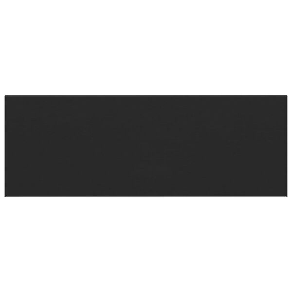 vidaXL Parapet okienny Czarny z drewnianym wykończeniem PVC