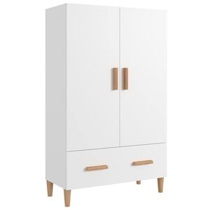 vidaXL Szafka, biała, 70x31x115 cm, materiał drewnopochodny