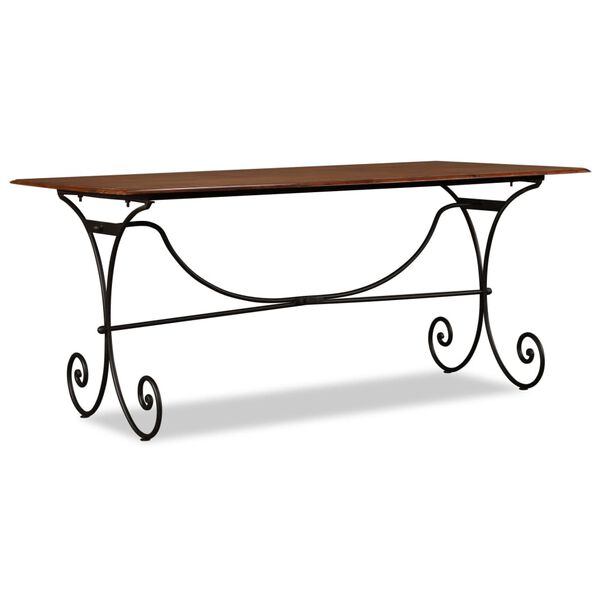 vidaXL St&oacute;ł jadalniany, drewno z miodowym wykończeniem, 180x90x76 cm