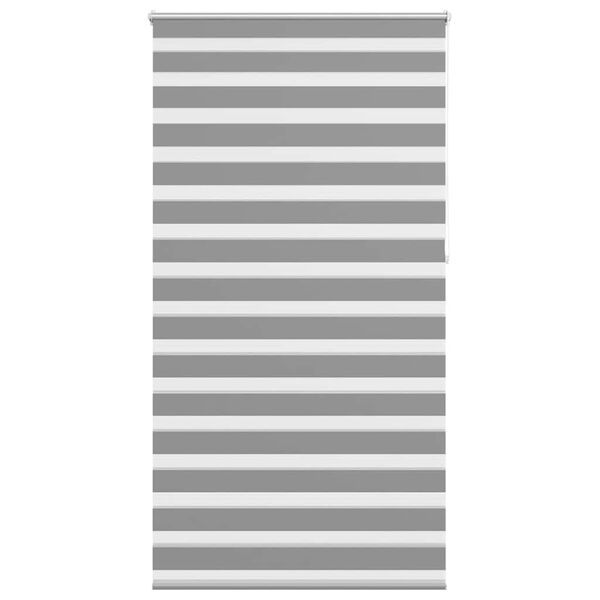 vidaXL Roleta Zebra 120,9x230 cm Szerokość tkaniny 116,7 cm szara
