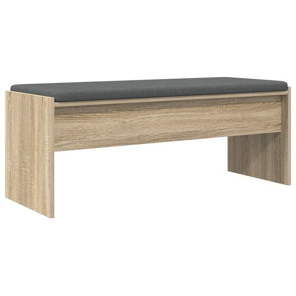 vidaXL Ławka w przedpokoju z poduszką Dąb Sonoma 103 x 38 x 40 cm