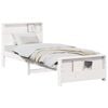 vidaXL Ramka ł&oacute;żka Biały 75 x 190 cm Materiał drewnopochodny